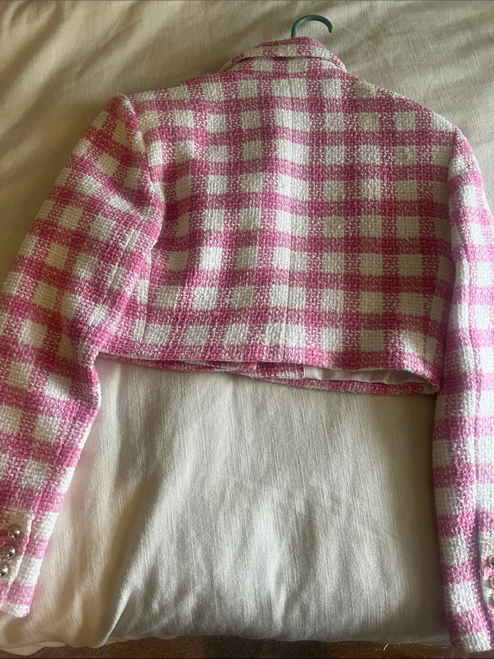Mango Pink and White Tweed Set - Picture 9 of 15